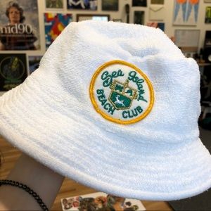 SEA ISLAND BEACH CLUB BUCKET HAT TOWEL MATERIAL OS